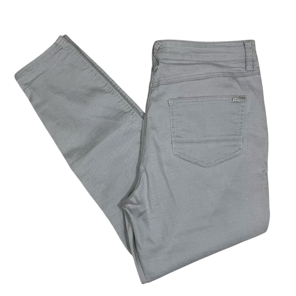 Prana Oday Jeans Womens 14 Gray Organic Cotton Blend Stretch